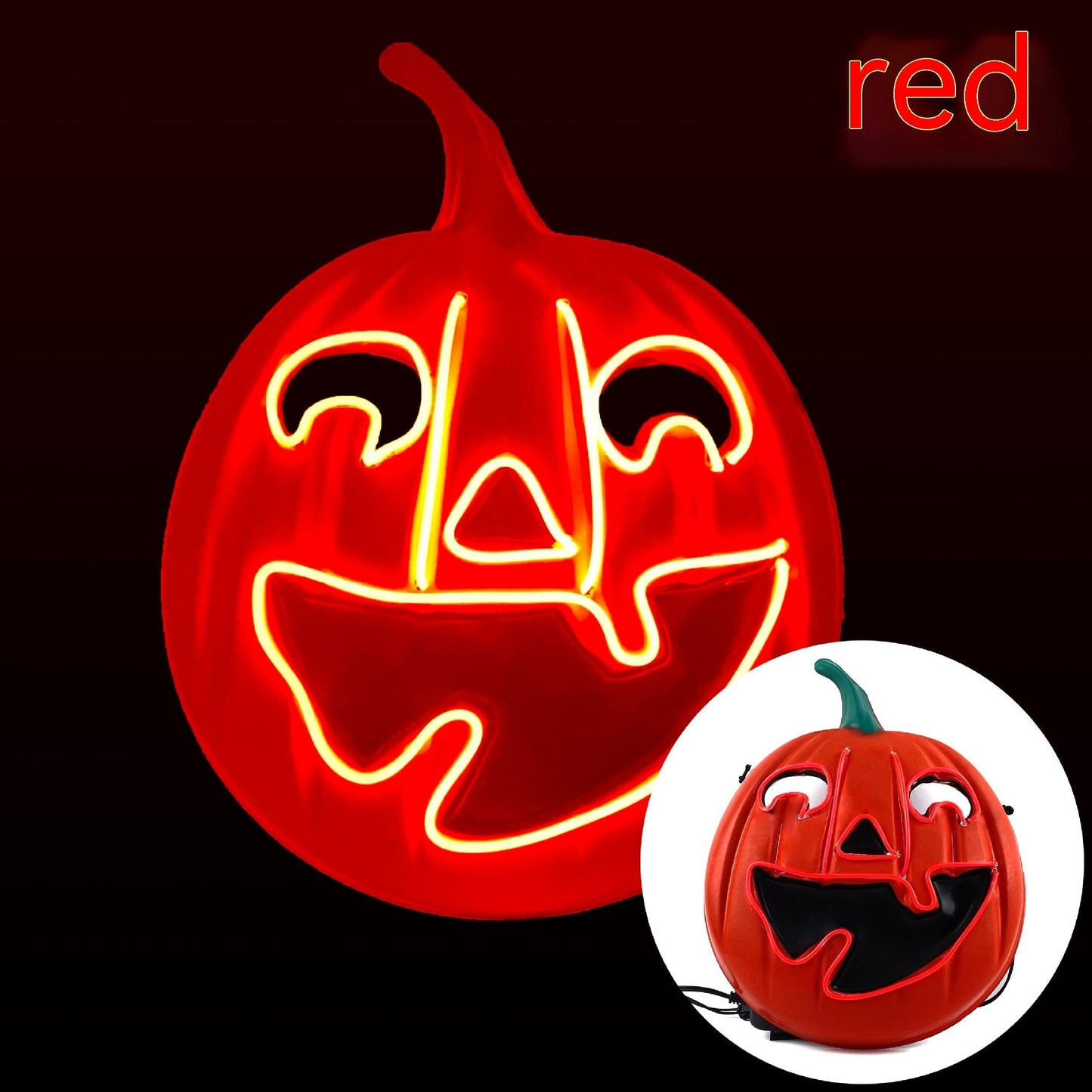 Masque d'Halloween lumineux à LED