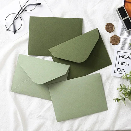 5pcs Kawaii Green Envelopes Pack - Cake Pops Parties