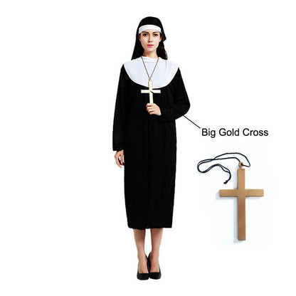 Costume d'Halloween uniforme de nonne