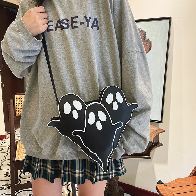 Sac à bandoulière avec un fantôme de dessin animé mignon