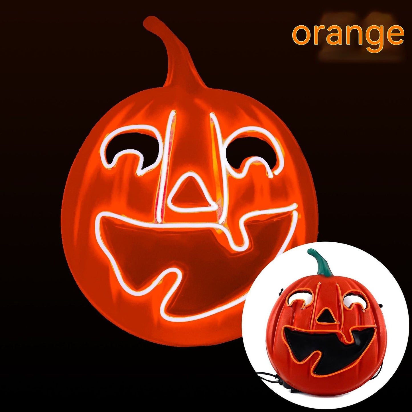 Masque d'Halloween lumineux à LED