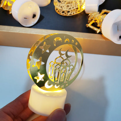 Mini lampe de nuit à LED en forme de château