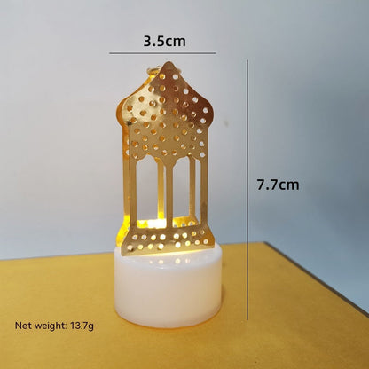 Mini lampe de nuit à LED en forme de château