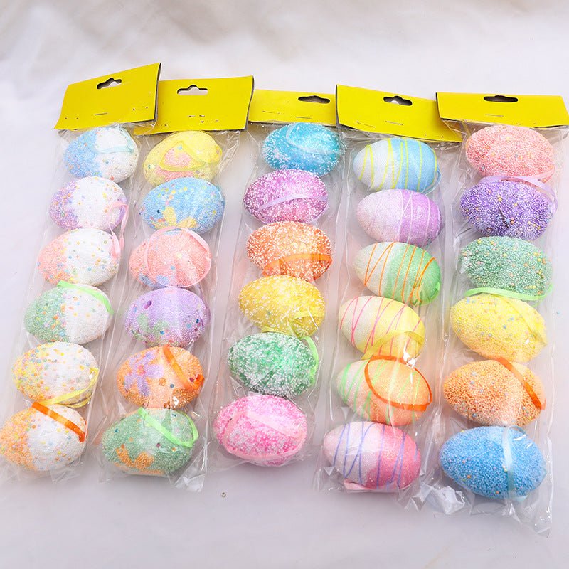 6PCS Easter Egg Hanging Ornaments - Cake Pops Parties