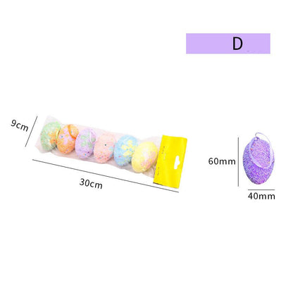 6PCS Easter Egg Hanging Ornaments - Cake Pops Parties