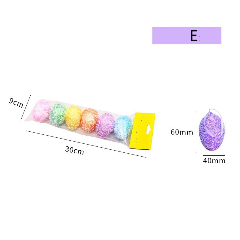 6PCS Easter Egg Hanging Ornaments - Cake Pops Parties