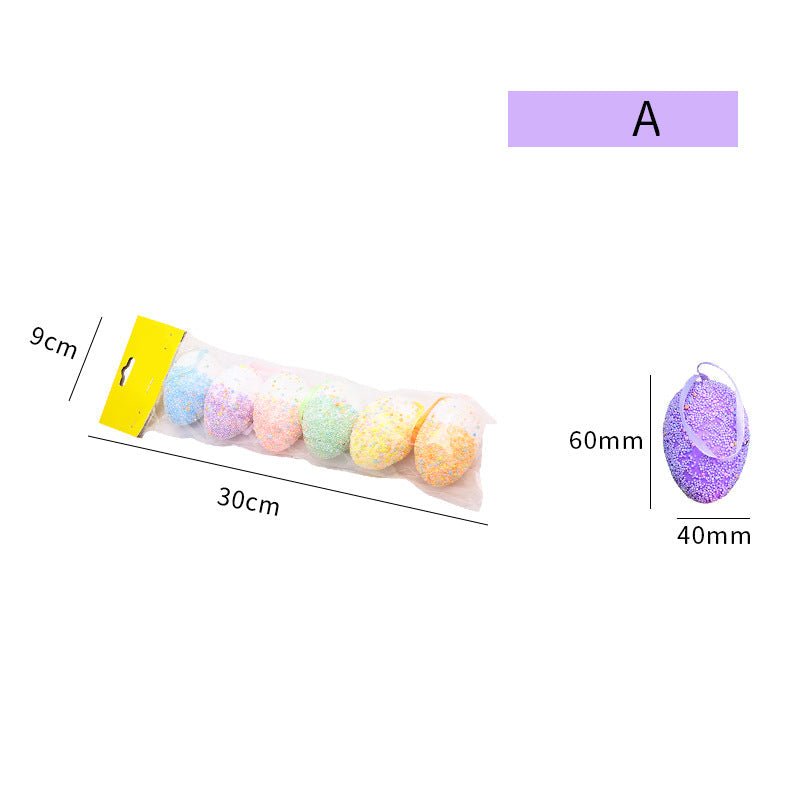 6PCS Easter Egg Hanging Ornaments - Cake Pops Parties