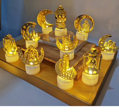 Mini lampe de nuit à LED en forme de château
