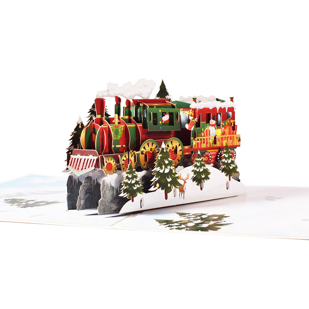 Cartes de vœux stéréoscopiques 3D pour les fêtes