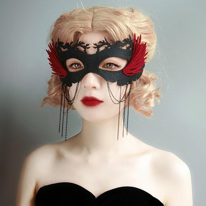 Masque de mascarade demi-visage - Exclusivité Halloween