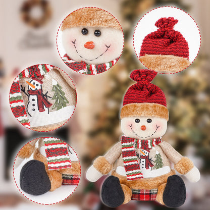 Décoration de poupée bonhomme de neige de Noël
