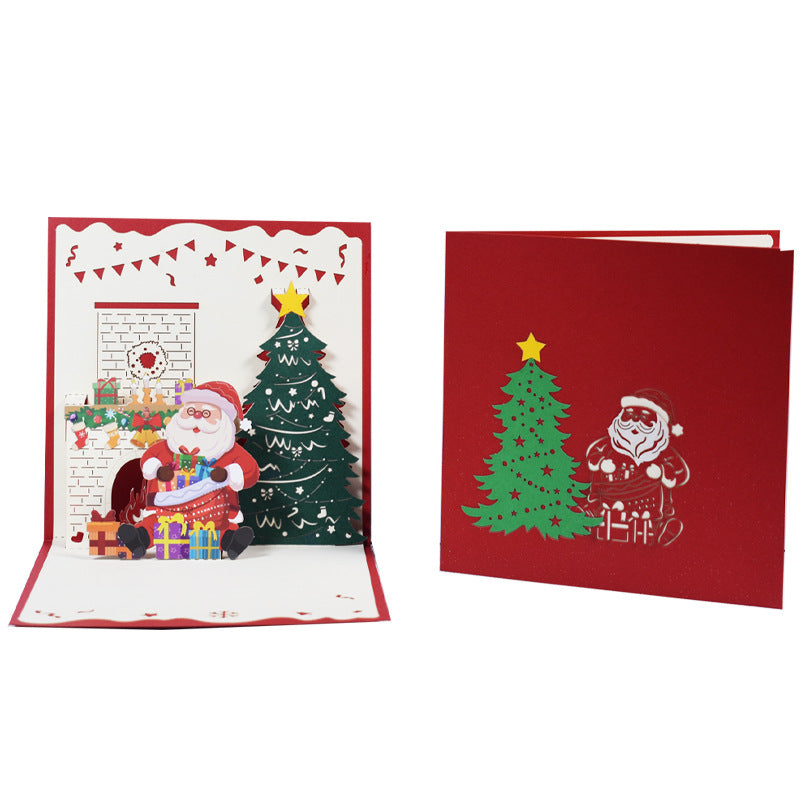 Cartes de vœux stéréoscopiques 3D pour les fêtes