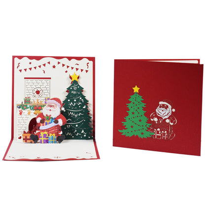 Cartes de vœux stéréoscopiques 3D pour les fêtes
