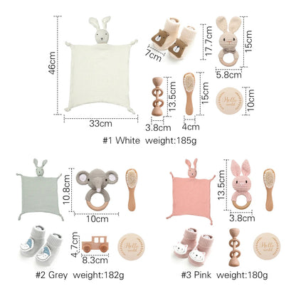 7pc Newborn Bath Toy Set - Cake Pops Parties