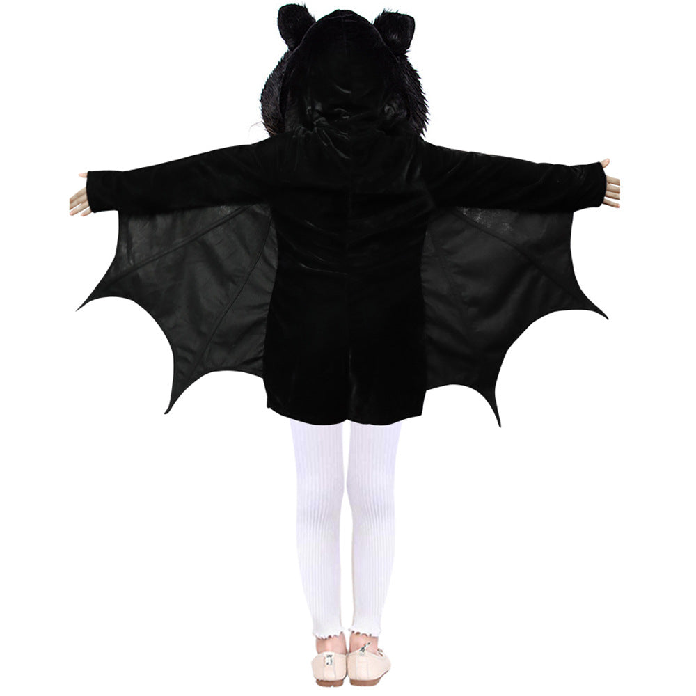 Déguisement d'Halloween avec cape de chauve-souris pour enfants