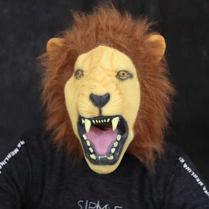 Masque de fête d'Halloween de lion effrayant