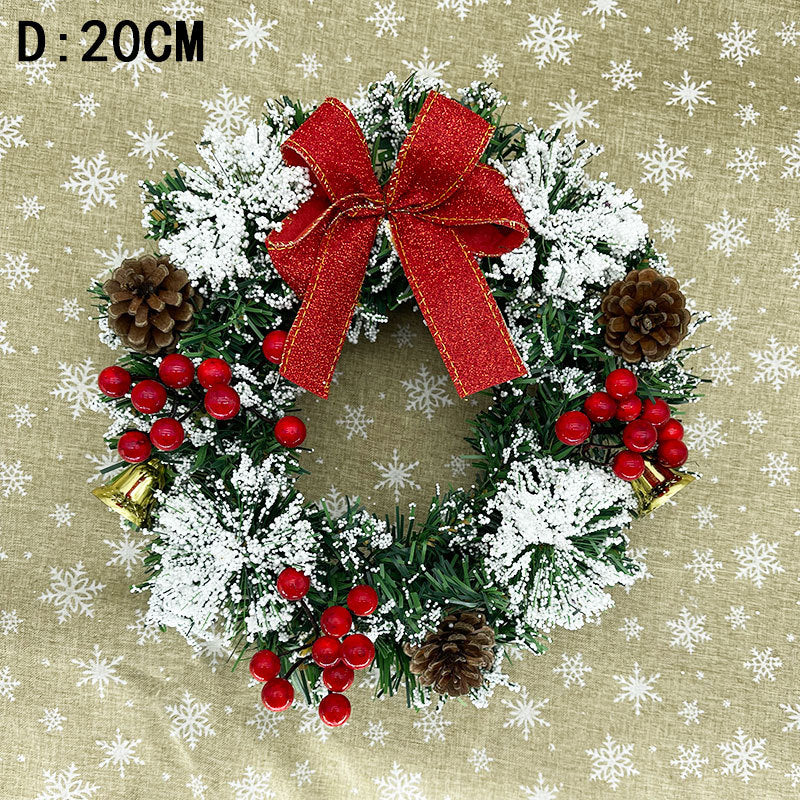 Couronne de Noël - Décoration faite à la main