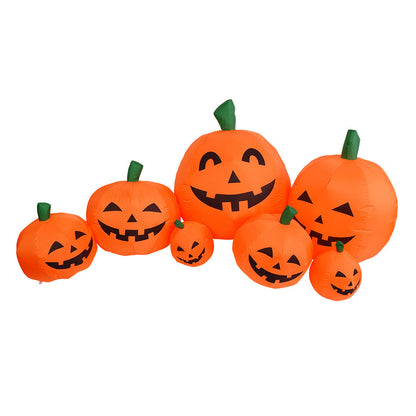 Décoration de vacances gonflable Halloween fantôme et citrouille