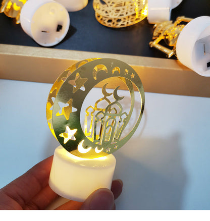 Mini lampe de nuit à LED en forme de château