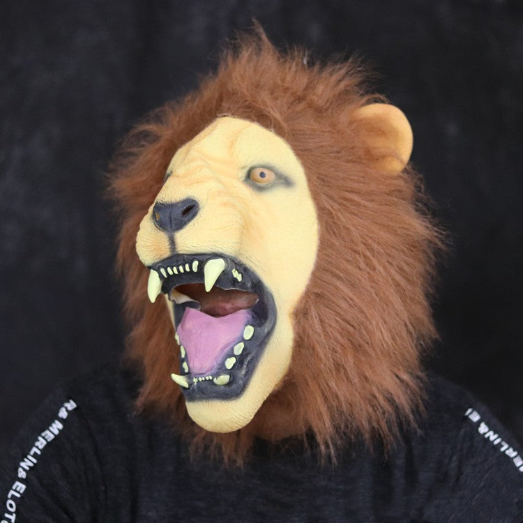 Masque de fête d'Halloween de lion effrayant
