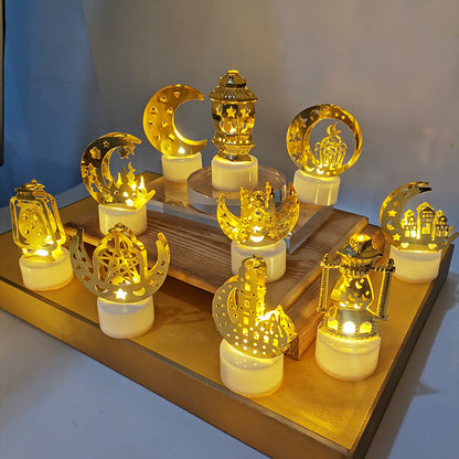 Mini lampe de nuit à LED en forme de château