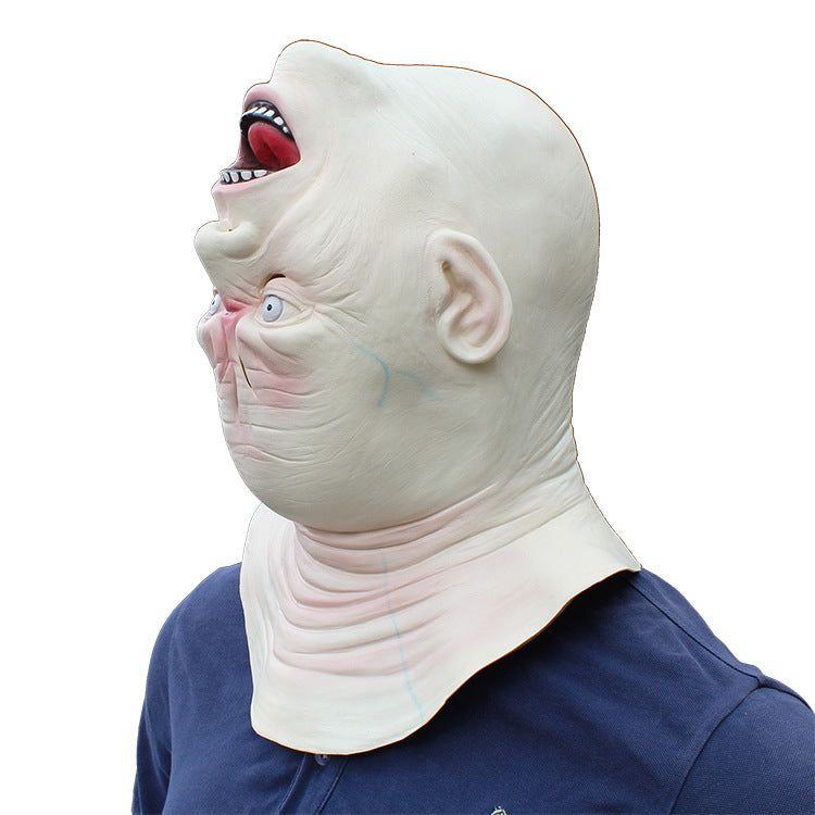 Masque d'horreur blanc face cachée