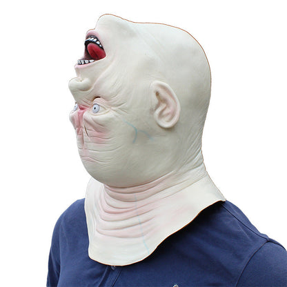 Masque d'horreur blanc face cachée