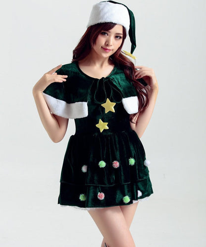 Costume de spectacle d'elfe vert