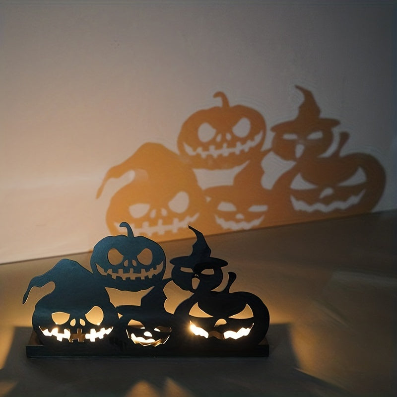 Bougeoir citrouille d'Halloween