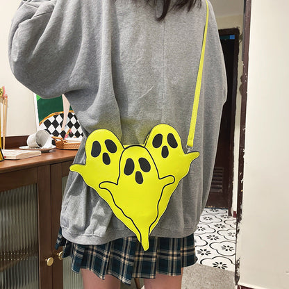 Sac à bandoulière avec un fantôme de dessin animé mignon