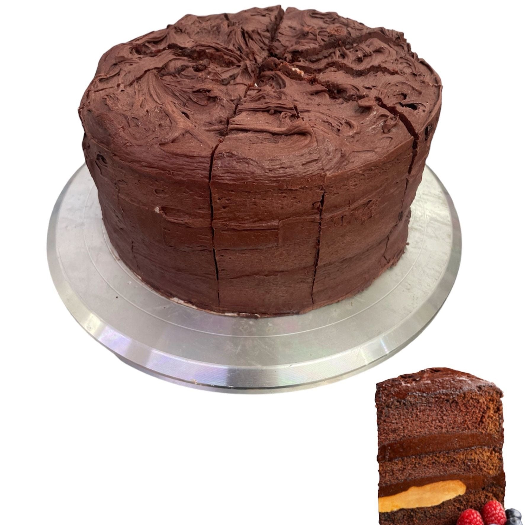 Big Bruce Obsession: Decadent Chocolate Fudge Cake with Caramel Layer