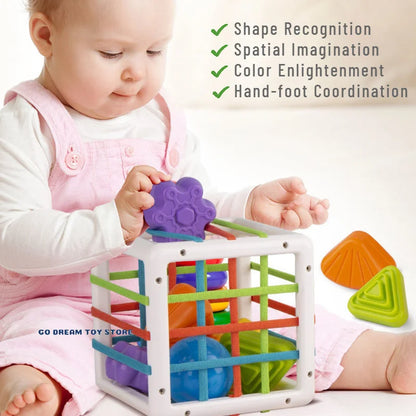 Jeu de tri de blocs de formes colorées