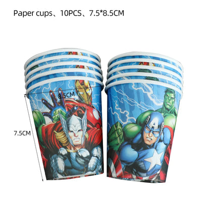 Ensemble de fournitures pour fête d'anniversaire Avengers