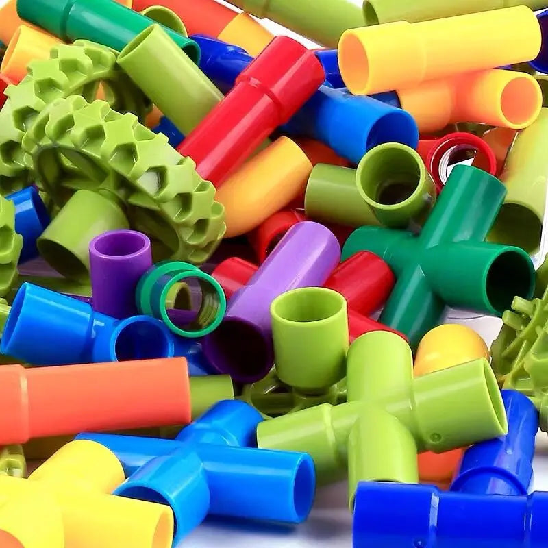 Montessori Water Pipe Building Blocks Toy