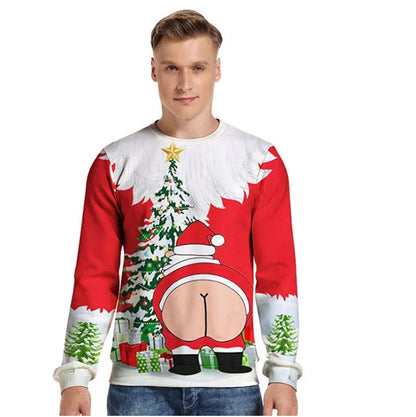 Pull de Noël 3D amusant