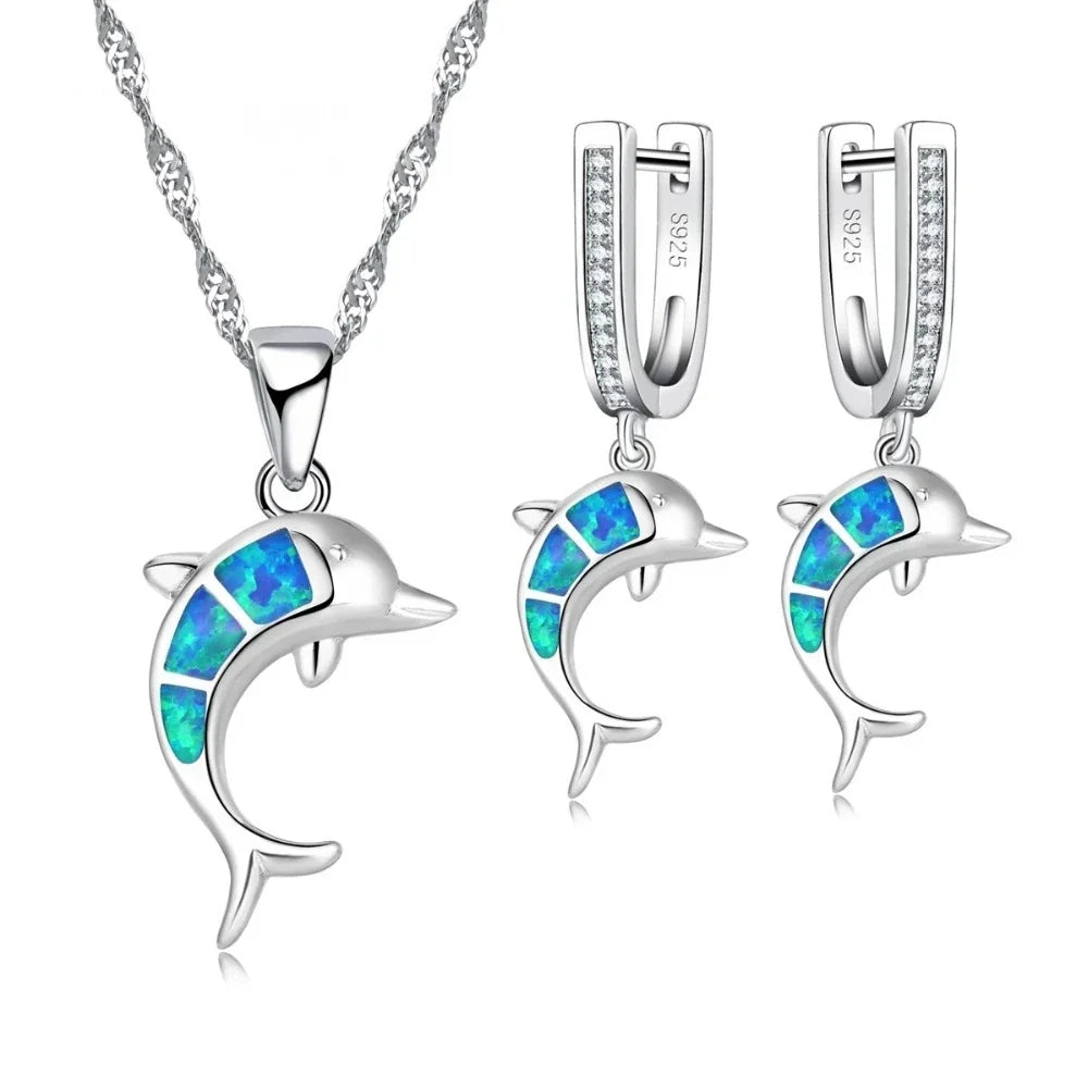 Ensemble de bijoux Dauphin Opale