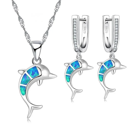 Ensemble de bijoux Dauphin Opale