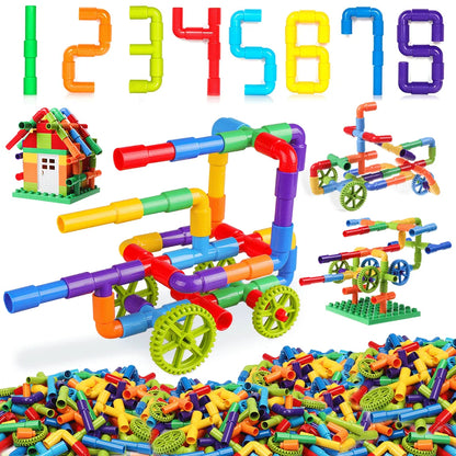 Montessori Water Pipe Building Blocks Toy