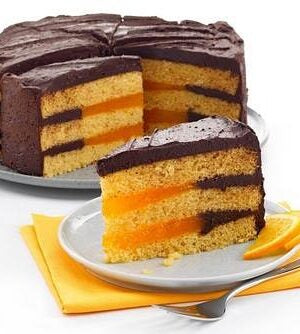 Chocolate Orange Flavored Sponge Vegan Jaffa Cake