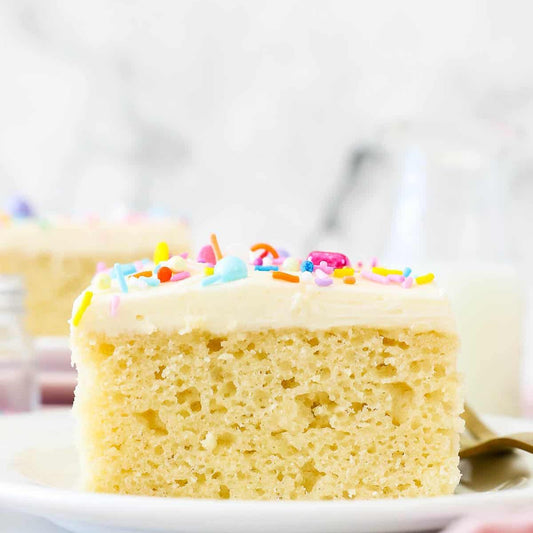 Plain Creamy Vanilla Sponge Cake