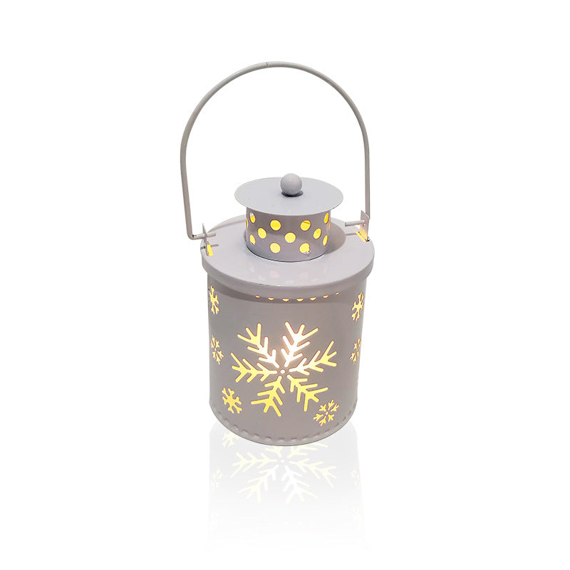 Lanterne de Noël à LED avec bougies