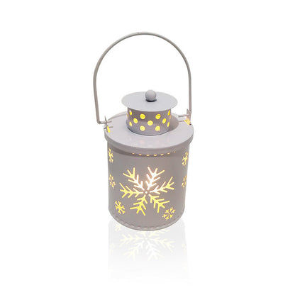 Lanterne de Noël à LED avec bougies