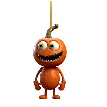 Décoration de voiture à suspendre en forme de citrouille d'Halloween