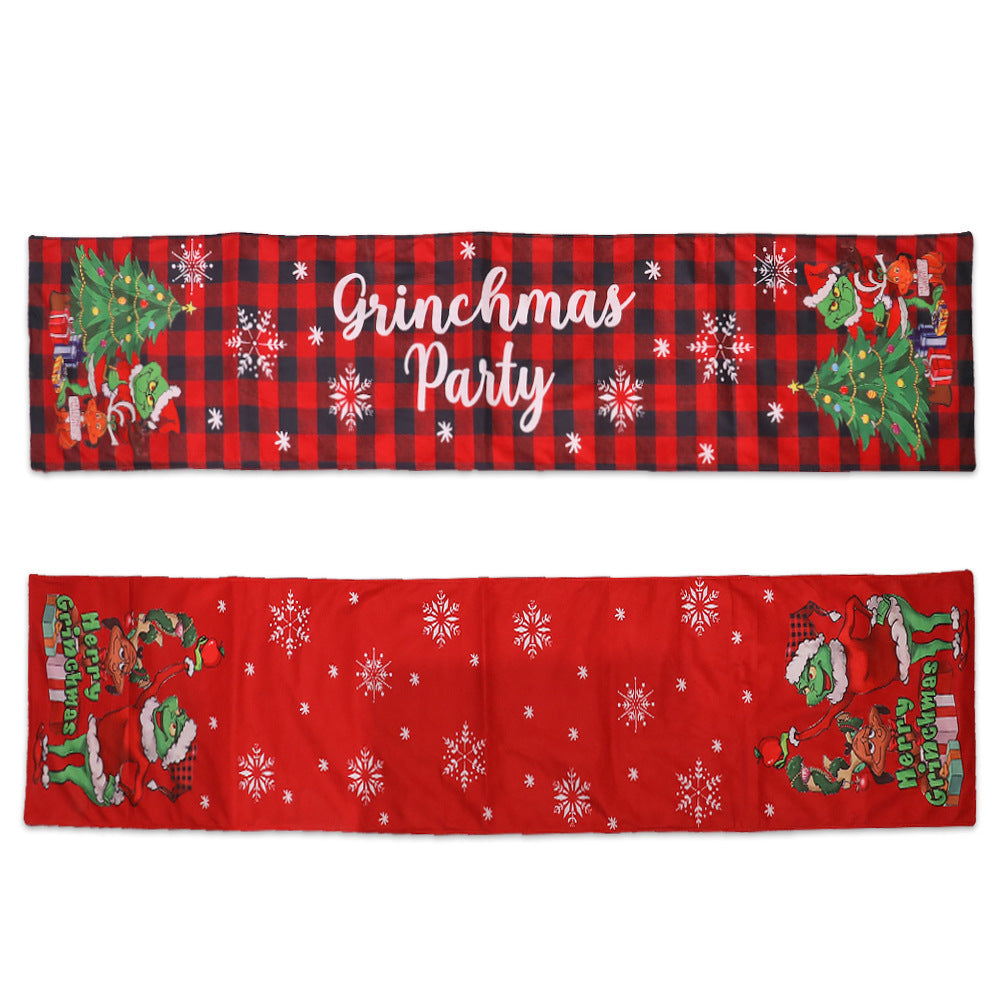 Chemin de table de Noël Monstre Grinch