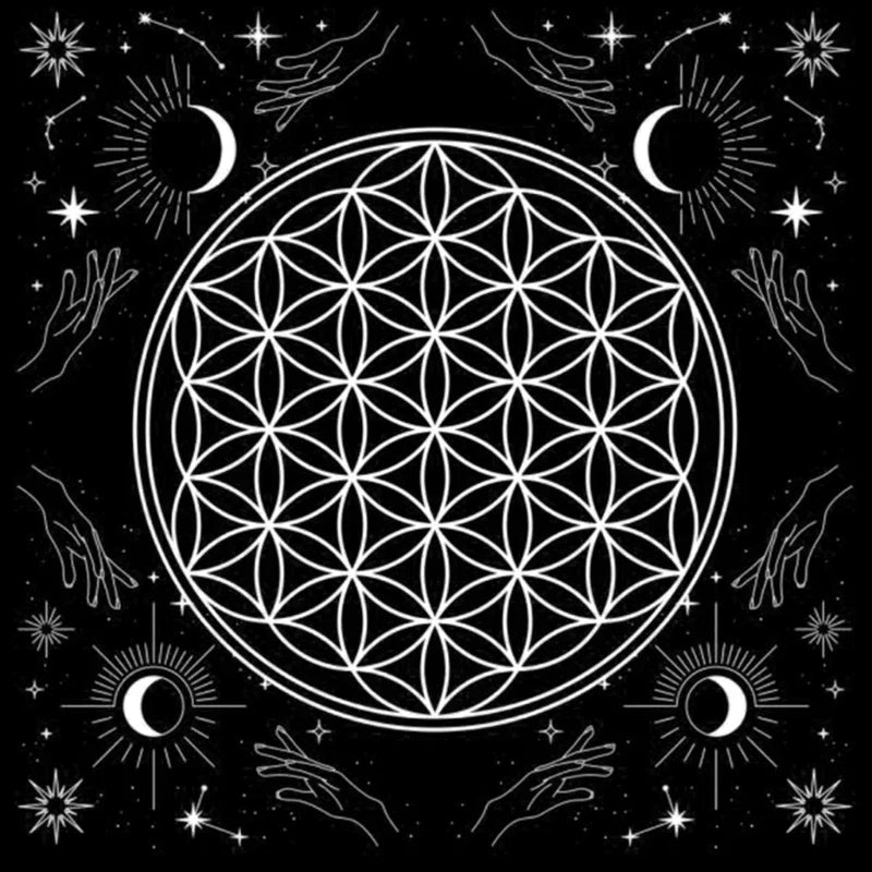 Divination Altar Tablecloth Mystic Tarot Mat