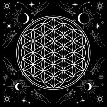 Divination Altar Tablecloth Mystic Tarot Mat