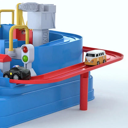 Voiture de course interactive sur rail