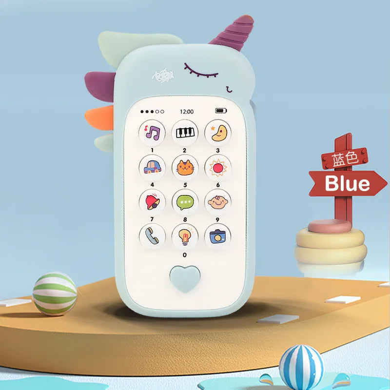 Jouet musical pour bébé avec anneau de dentition
