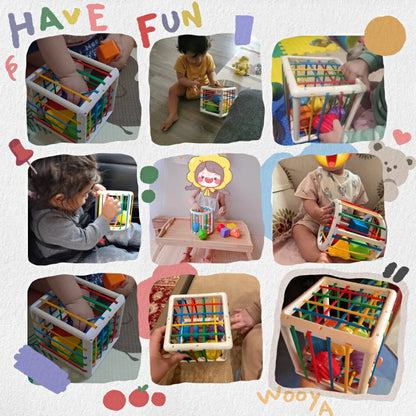 Jeu de tri de blocs de formes colorées