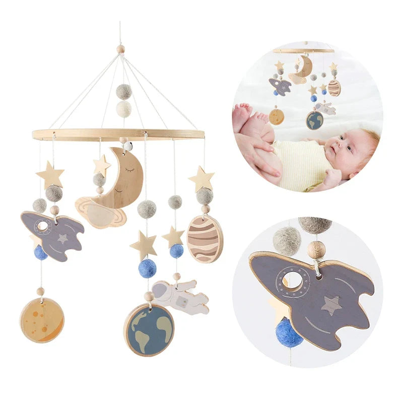 Hochets de lit pour bébé de style bohème